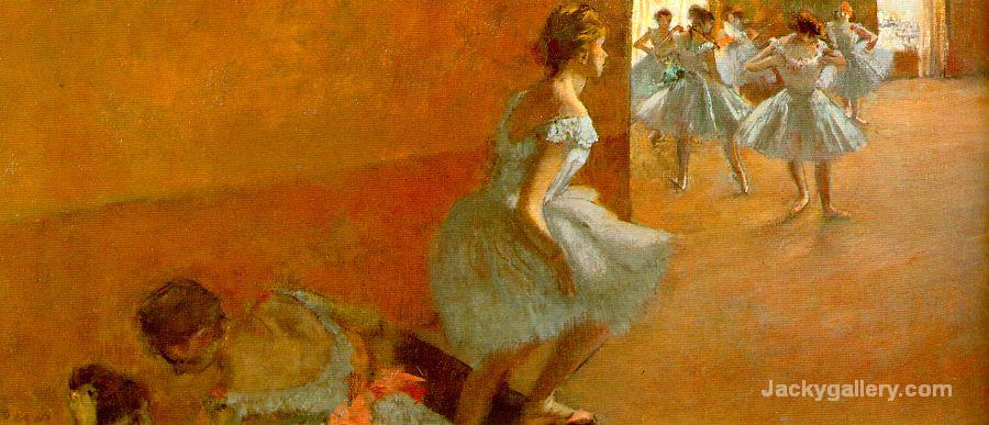Dancers Climbing the Stairs by Edgar Degas paintings reproduction